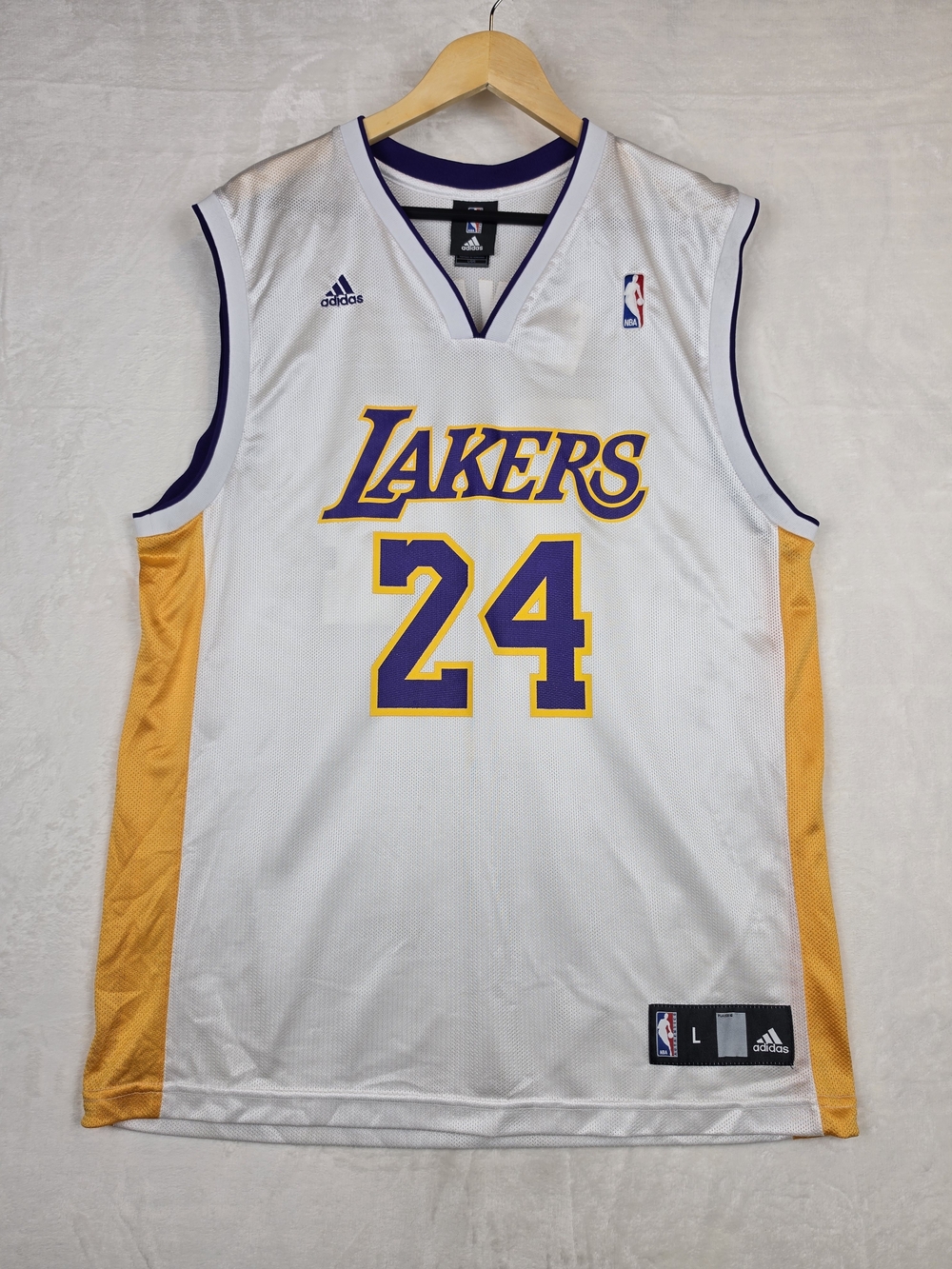 Adidas‎ LA Lakers Kobe Bryant #24 Jersey Mens L White